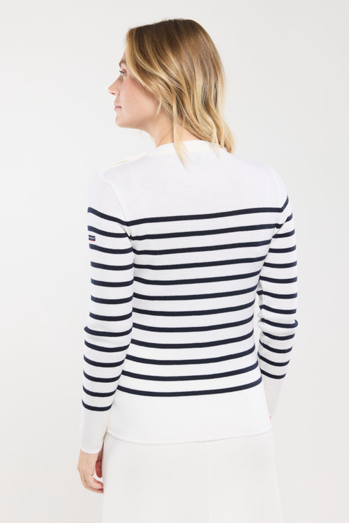 Pull marin rayé Briac - laine mérinos - Le Comptoir Maritime - 5