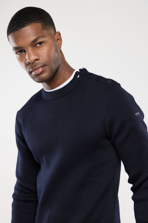 Pull marin uni Fouesnant - laine - Le Comptoir Maritime - 2