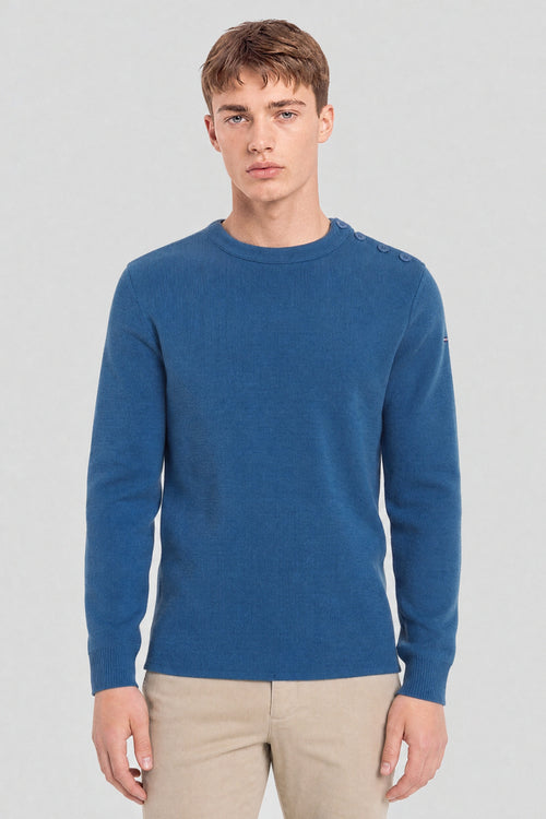 Pull marin uni Fouesnant - laine - Le Comptoir Maritime - 1