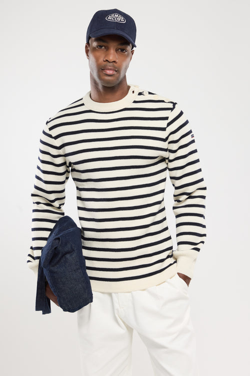 Pull marin rayé Fouesnant - laine - Le Comptoir Maritime - 2