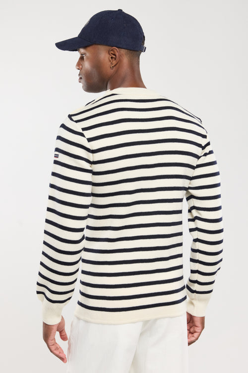 Pull marin rayé Fouesnant - laine - Le Comptoir Maritime - 3