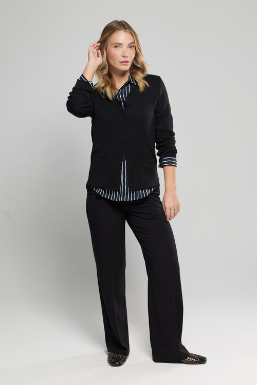 Cardigan col V - laine et acrylique - Le Comptoir Maritime - 3