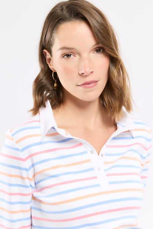 Polo rayé 4 couleurs - coton épais - Le Comptoir Maritime - 2