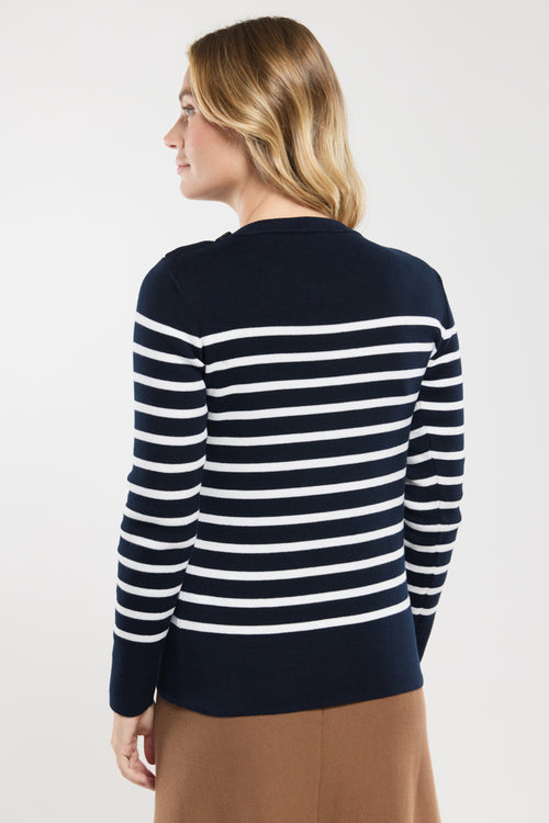 Pull marin rayé Groix - coton - Le Comptoir Maritime - 4