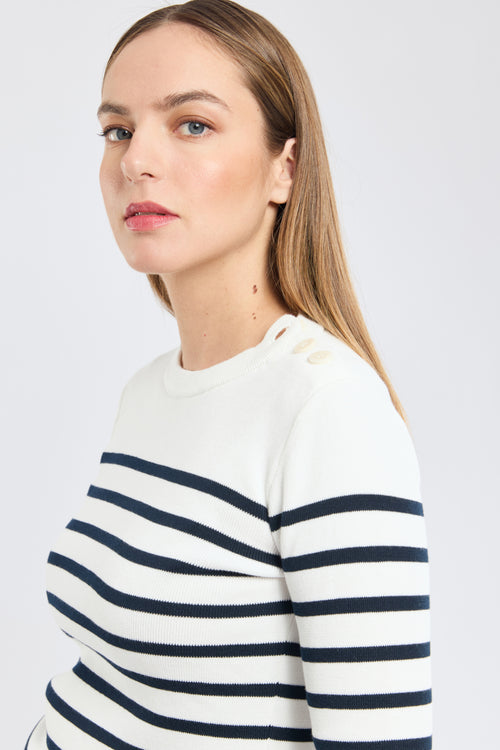 Pull marin rayé Groix - coton - Le Comptoir Maritime - 2