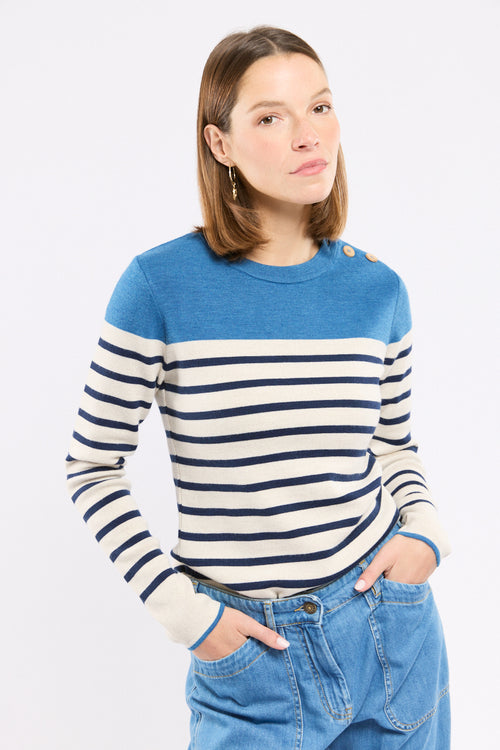 Pull marin rayé - laine - Le Comptoir Maritime - 2