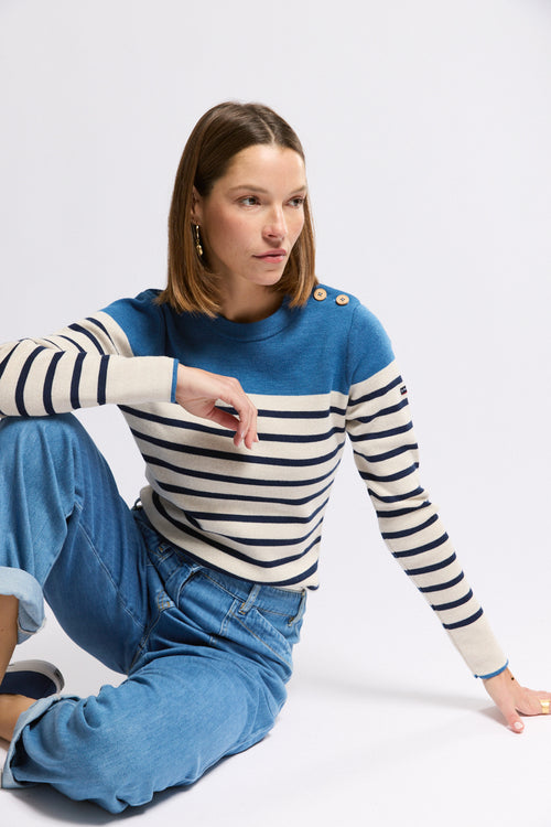 Pull marin rayé - laine - Le Comptoir Maritime - 1