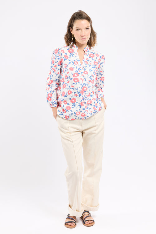 Chemiser fleuri Deauville - coton - Le Comptoir Maritime - 3