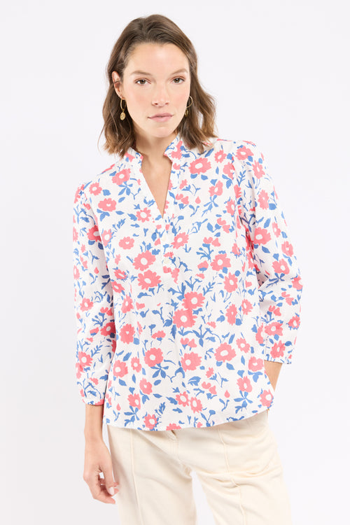 Chemiser fleuri Deauville - coton - Le Comptoir Maritime - 4