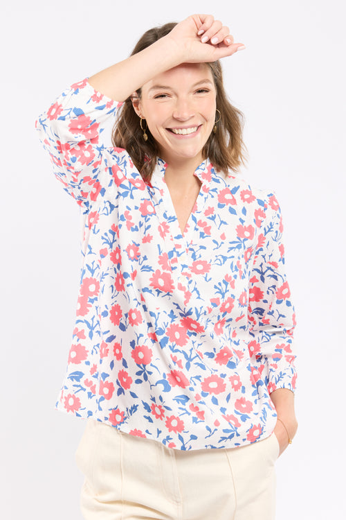 Chemiser fleuri Deauville - coton - Le Comptoir Maritime - 1