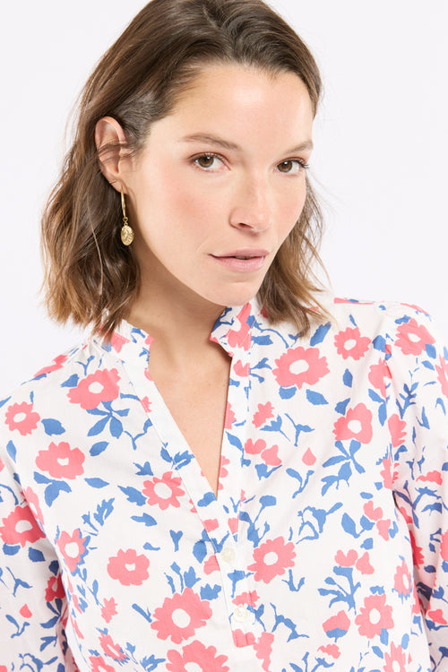 Chemiser fleuri Deauville - coton - Le Comptoir Maritime - 2