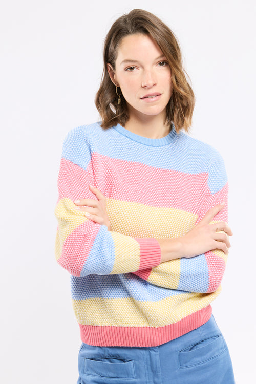 Pull point fantaisie Deauville - coton - Le Comptoir Maritime - 1