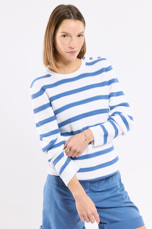 Pull Zig-Zag Deauville - Coton - Le Comptoir Maritime - 1