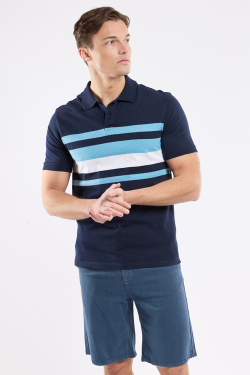 Polo bicolore - coton léger - Le Comptoir Maritime - 1