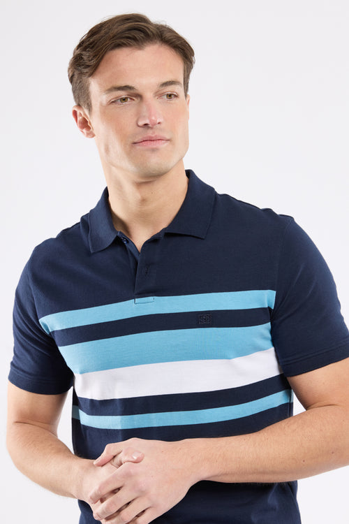 Polo bicolore - coton léger - Le Comptoir Maritime - 2