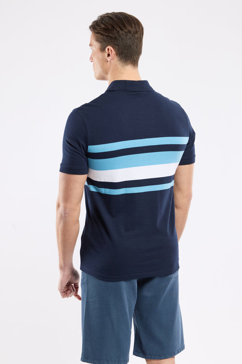 Polo bicolore - coton léger - Le Comptoir Maritime - 4