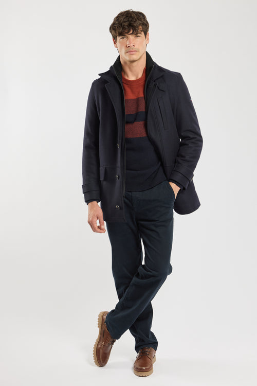 Manteau avec parementure - drap de laine - Le Comptoir Maritime - 3