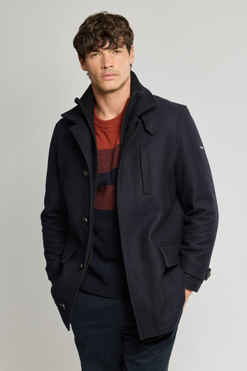 Manteau avec parementure - drap de laine - Le Comptoir Maritime - 1