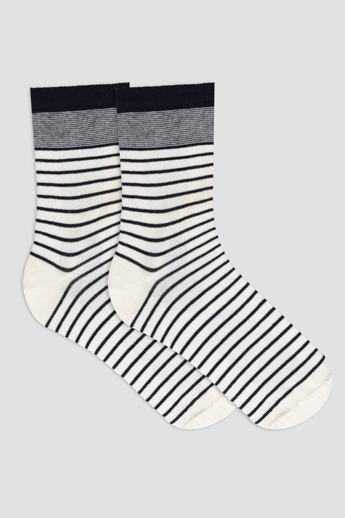Chaussettes rayées - coton - Le Comptoir Maritime - 1