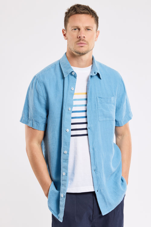 Chemise manches courtes - lin - Le Comptoir Maritime - 1