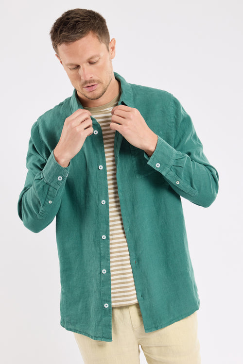 Chemise coupe confort - lin - Le Comptoir Maritime - 1