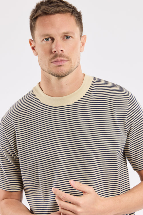T-shirt rayé Héritage - coton issu de l