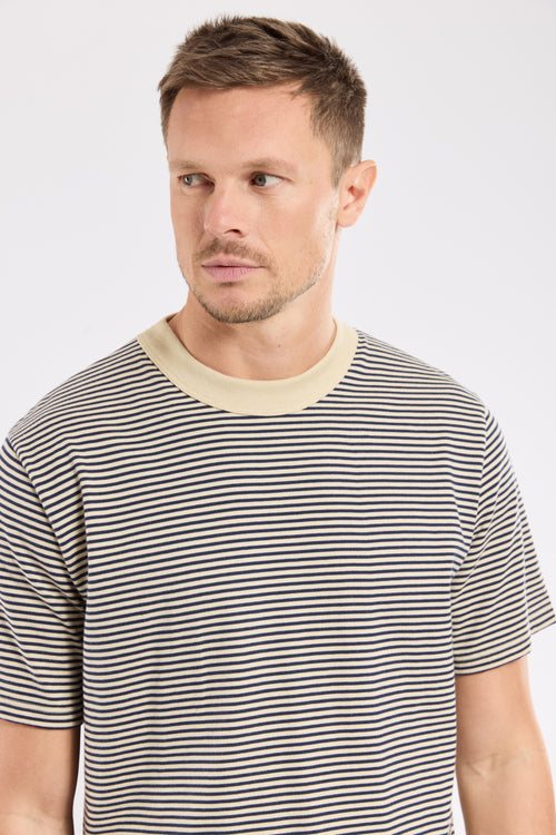 T-shirt rayé Héritage - coton issu de l