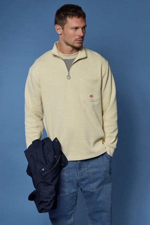 Sweat col camionneur Héritage - coton épais - Le Comptoir Maritime - 3