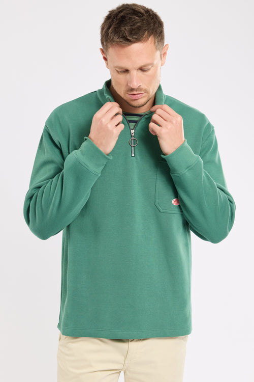 Sweat col camionneur Héritage - coton épais - Le Comptoir Maritime - 4