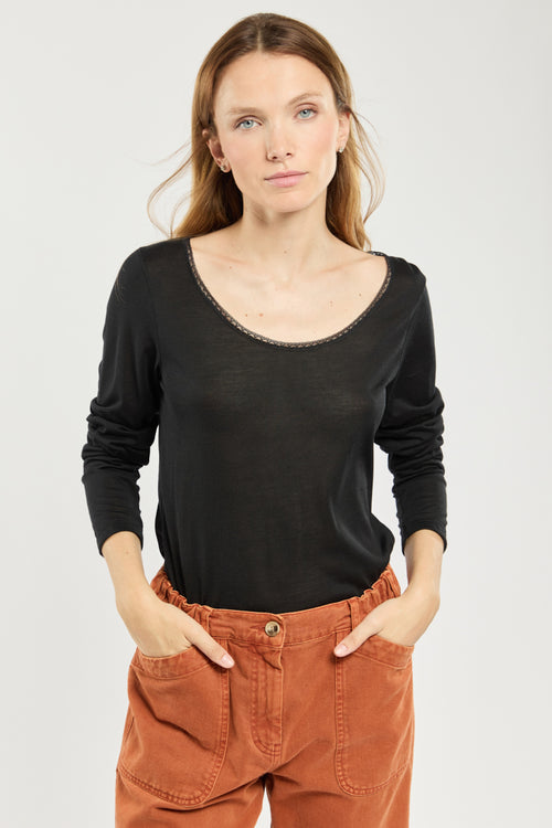 T-shirt manches longues - soie - Le Comptoir Maritime - 1
