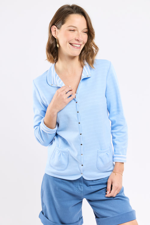 Veste réversible rayée - coton - Le Comptoir Maritime - 1