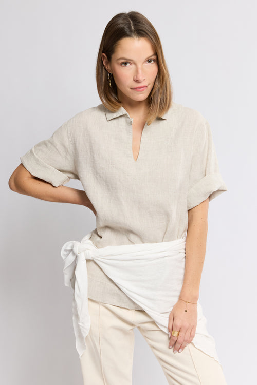 Vareuse manches 3/4 - lin - Le Comptoir Maritime - 1