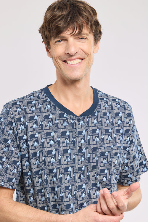 Liquette imprimée - coton léger - Le Comptoir Maritime - 2