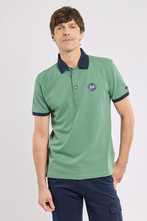 Polo avec écusson - coton piqué - Le Comptoir Maritime - 1