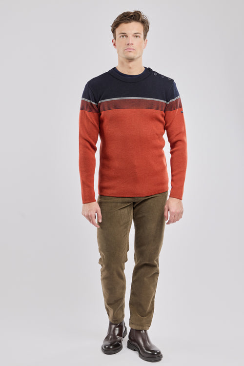 Pull marin micro rayures - laine - Le Comptoir Maritime - 3