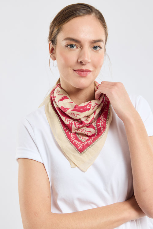 Foulard carré - coton - Le Comptoir Maritime - 1