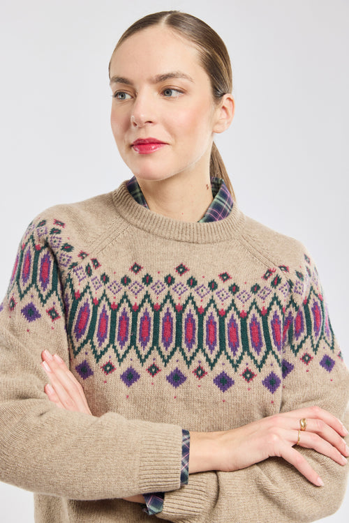 Pull jacquard Heritage - laine - Le Comptoir Maritime - 3