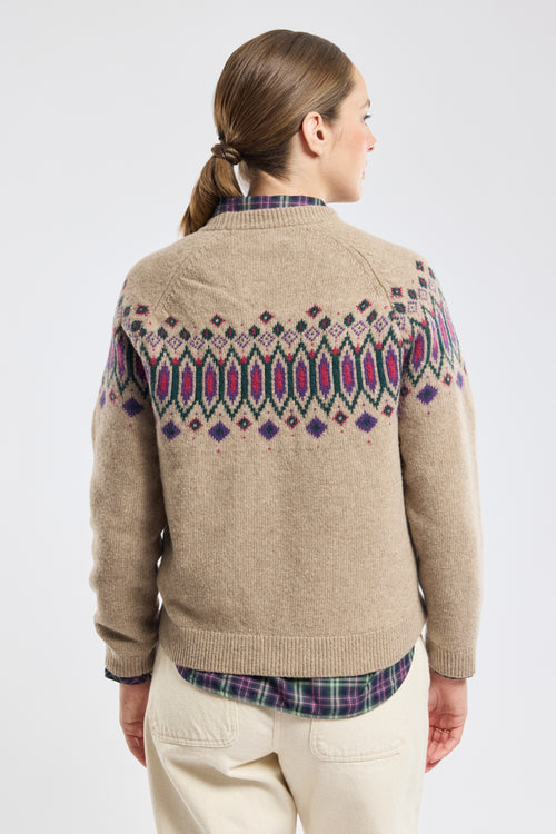 Pull jacquard Heritage - laine - Le Comptoir Maritime - 4