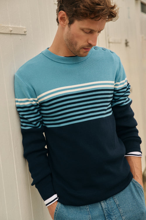 Pull marin rayé - coton - Le Comptoir Maritime - 2