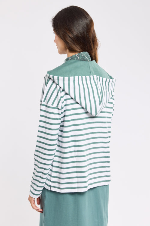 Cardigan rayé boutonné - coton rustique - Le Comptoir Maritime - 5
