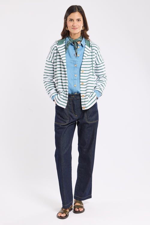 Cardigan rayé boutonné - coton rustique - Le Comptoir Maritime - 3