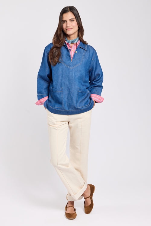 Vareuse denim Heritage - lyocel et lin - Le Comptoir Maritime - 3