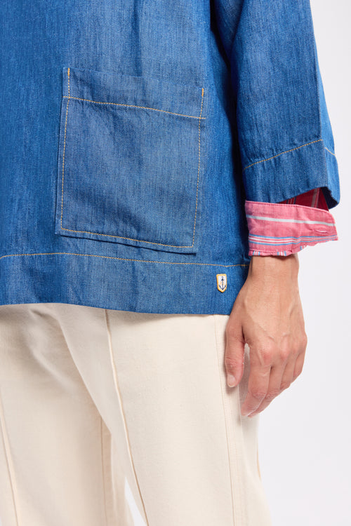 Vareuse denim Heritage - lyocel et lin - Le Comptoir Maritime - 5