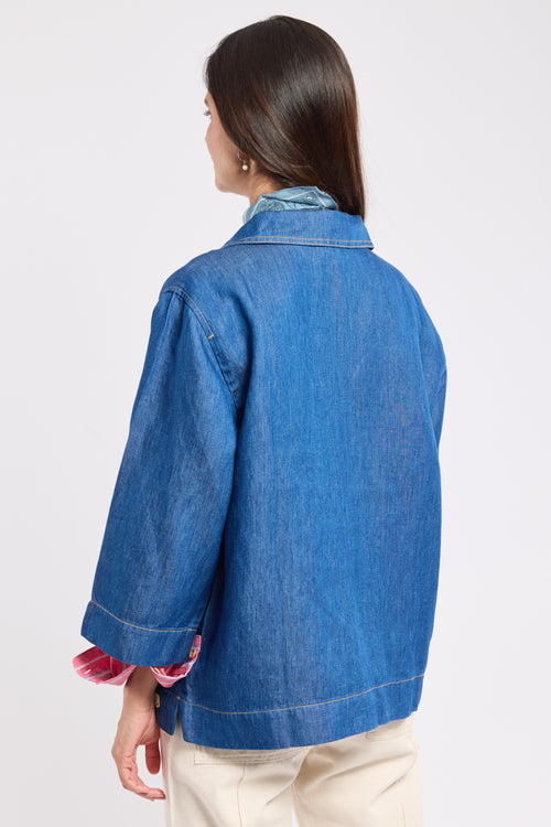 Vareuse denim Heritage - lyocel et lin - Le Comptoir Maritime - 4