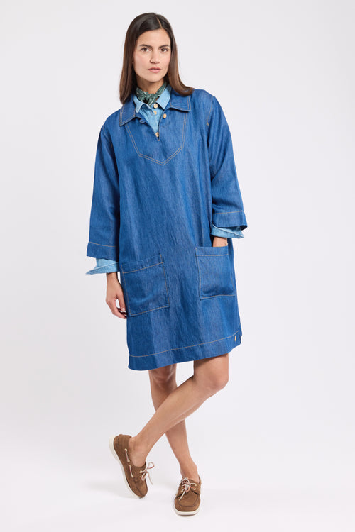 Robe vareuse Heritage - lyocel et lin - Le Comptoir Maritime - 3