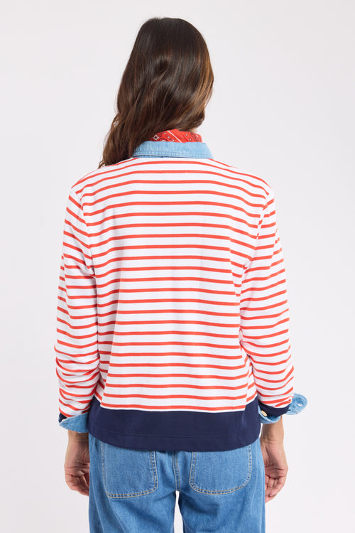 Cardigan rayé zippé - coton épais - Le Comptoir Maritime - 6