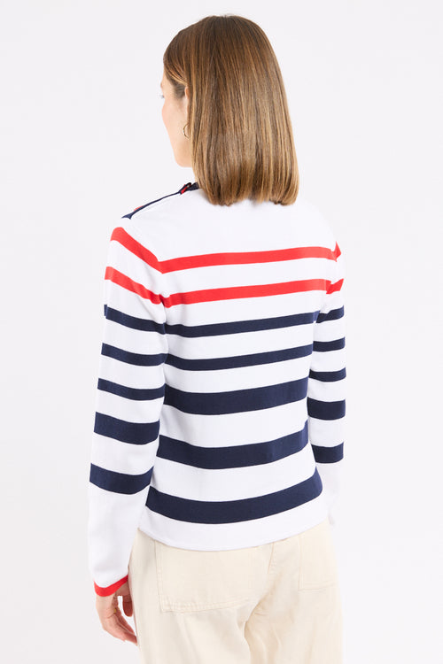 Pull marin rayé - coton - Saint Valentin❤️ - Le Comptoir Maritime - 5