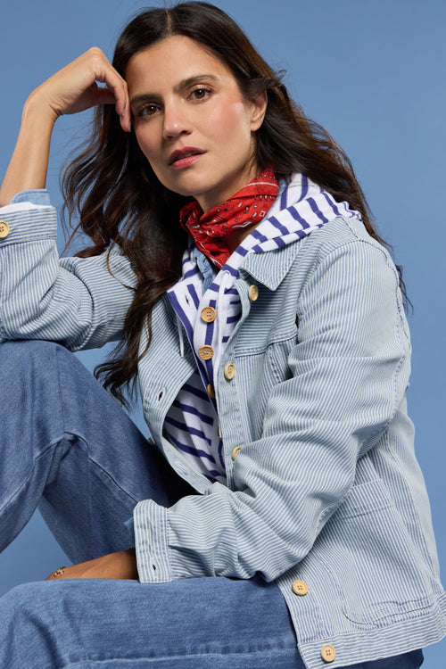 Veste pêcheur rayée - coton - Le Comptoir Maritime - 6