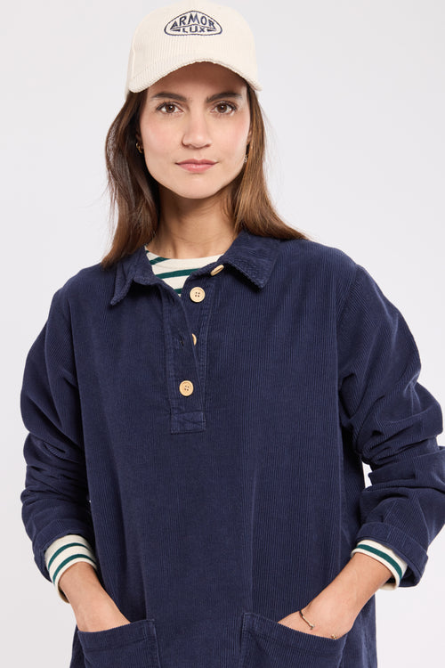 Casquette brodée - velours - Le Comptoir Maritime - 1