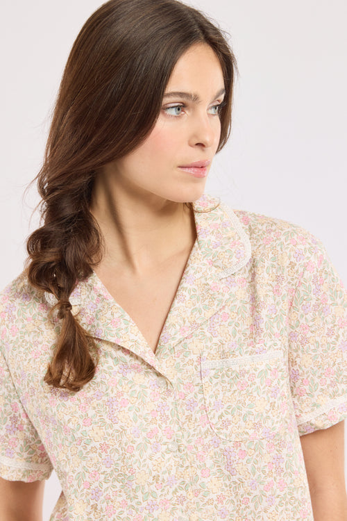 Pyjama imprimé fleurs - coton - Le Comptoir Maritime - 3